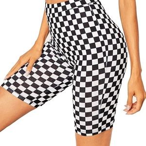 Fashion Nova Checkered Biker Shorts